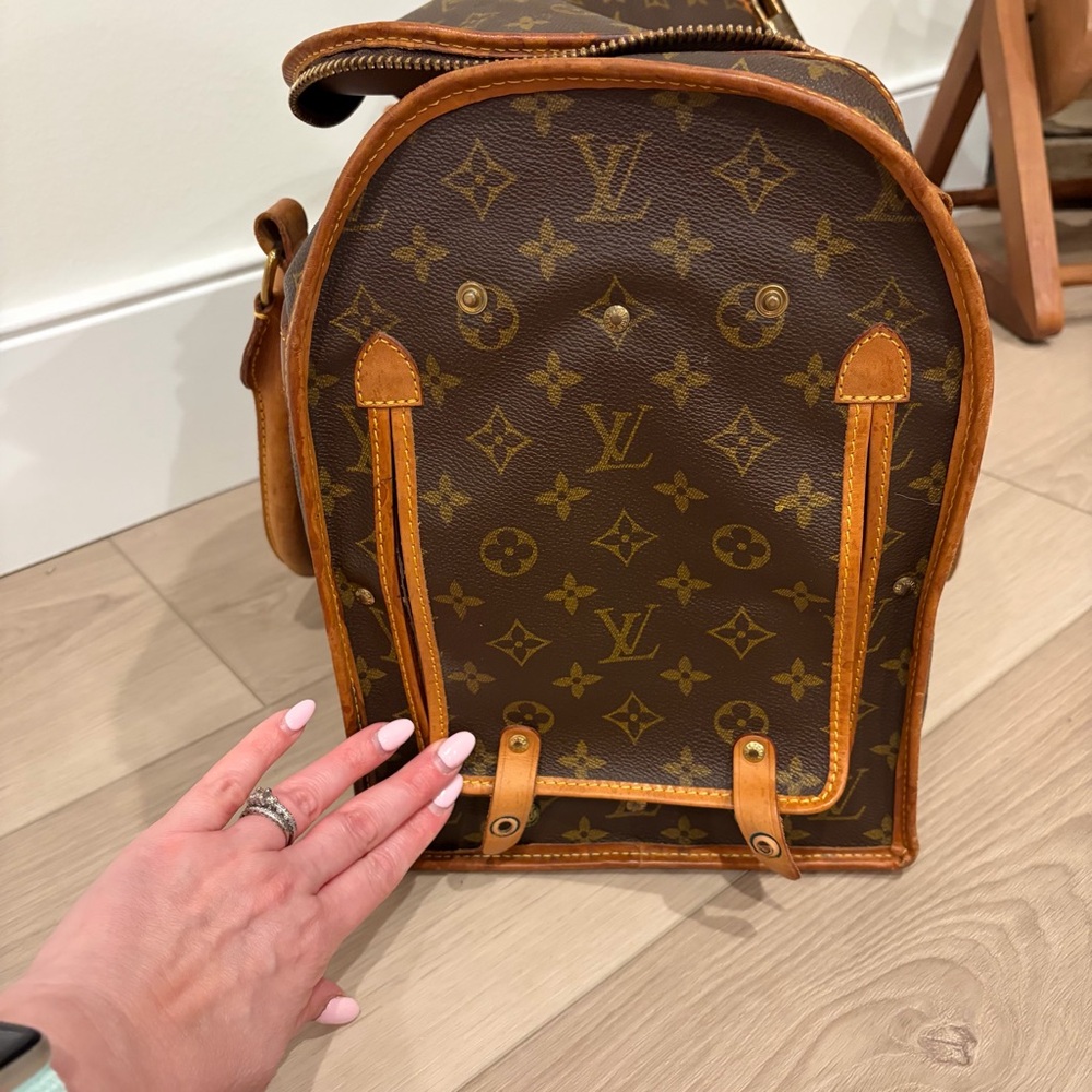 Rare Vintage Louis Vuitton Sac Chien 40 Canvas Pet Bag - Picture 15 of 16